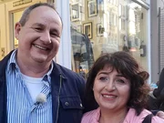 Kandidatin Sabrina mit ihrem Ehemann Reiner.