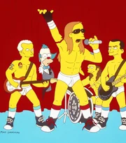 Zu Krustys Comeback-Special erscheint die Musikgruppe "Red Hot Chili Peppers".