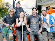 V.l.: Ralf, Henrik, Denise, Andi und Claus  +++