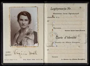 Eine Ausweiskarte von 1932 f&uuml;r Virginia Hall.