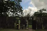 Con Dao, Ba Ria-Vung Tau Province, Vietnam: The entrance to the American Prison Camp, Phu Bin, which was built in 1971.