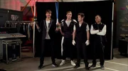 L - R: James Diamond (James Maslow), Kendall Knight (Kendall Schmidt), Logan Mitchell (Logan Henderson), Carlos Garcia (Carlos PenaVega)