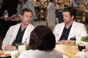 Ein harter Arbeitstag wartet auf Derek (Patrick Dempsey, r.), Mark (Eric Dane, l.) und Miranda (Chandra Wilson, M.) ...