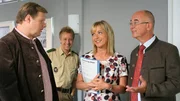 L-R: Kommissar Tobias Hartl (Michael A. Grimm), Polizist Michi Mohr (Max M&uuml;ller), Kommissarin Verena Danner (Katharina Abt), Polizeidirektor Gert Achtziger (Alexander Duda).