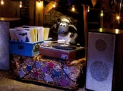 Noch hat Shaun alles im Griff - aber dann ger&auml;t der Discoabend in der Scheune v&ouml;llig au&szlig;er Kontrolle, als die ungeladenen Schweine das DJ-Pult und die Tanzfl&auml;che &uuml;bernehmen.