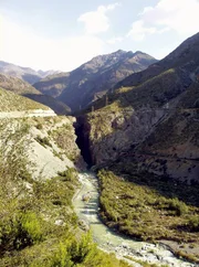 Der Rio Blanco in den chilenischen Anden.