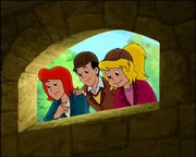 Coup gegl&uuml;ckt, Diebe in der Falle, Tina (links), Alexander (Mitte) und Bibi (rechts) sind zufrieden.