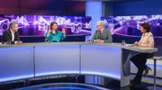 Zu Gast bei Moderatorin Sandra Maischberger (r.): v.l.n.r. Nikolaus Blome (Politik-Chef von RTL/ntv), Jagoda Marinić (Autorin und „Stern“-Kolumnistin) und Theo Koll (langjähriger Leiter des ZDF-Hauptstadtstudios). Zu Gast bei Moderatorin Sandra Maischberger (r.): v.l.n.r. Nikolaus Blome (Politik-Chef von RTL/ntv), Jagoda Marinić (Autorin und „Stern“-Kolumnistin) und Theo Koll (langjähriger Leiter des ZDF-Hauptstadtstudios).