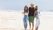 Mentors Alison Victoria, Ty Pennington and Taniya Nayak pose together on the beach, as seen on Battle on the Beach, Season 3. Mentors Alison Victoria, Ty Pennington and Taniya Nayak pose together on the beach, as seen on Battle on the Beach, Season 3.