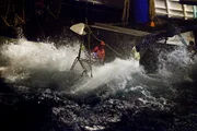 The Northwestern and its crew work to catch King Crab on the Bering Sea during King Crab season on Deadliest Catch season six.