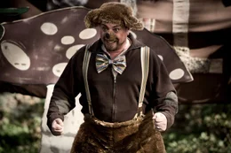 Clown Bello (Armin Rhode) sorgt nur f&uuml;r m&auml;&szlig;ige Stimmung unter den kleinen Kindern im Hort ...
