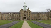 The exterior of Trans Allegheny Lunatic Asylum.