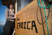 Emily Riedel posing in front of The Eroica. Emily Riedel posing in front of The Eroica.