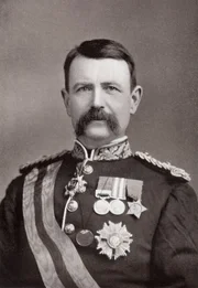 General Sir Charles Warren, 1840 bis 1927. Offizier der britischen Royal Engineers und sp&auml;ter Kommissar der London Metropolitan Police. Aus dem Buch South Africa and the Transvaal War von Louis Creswicke, ver&ouml;ffentlicht 1900.