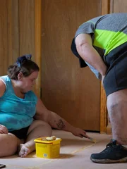 Amy and Chris renovate Amy’s new house. Amy and Chris renovate Amy’s new house.