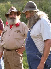 The Appalachian Investigators of Mysterious Sightings team at a witness' home.