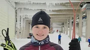 Liz beim Training in der Schneehalle Oberhof.