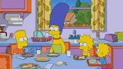 (v.l.n.r.) Bart; Marge; Lisa; Maggie