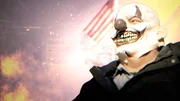 Namenloser Protagonist, der zum Schutz vor dem Erkanntwerden eine Maske trägt. Namenloser Protagonist, der zum Schutz vor dem Erkanntwerden eine Maske trägt.