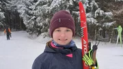 Liz (12) beim Biathlon Training