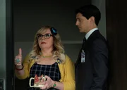 CRIMINAL MINDS: EVOLUTION - "What Doesn't Kill Us" &ndash; Kirsten Vangsness as Penelope Garcia and Nicholas D'Agosto as Deputy Director Bailey in Criminal Minds: Evolution, episode 7, season 16, streaming on Paramount+.
