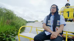 William J. Osceola vom indigenen Stamm der Mikasuki in den Everglades, wo Trump ein Abschiebegef&auml;ngnis hat bauen lassen.