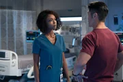 CHICAGO MED -- "Never Going Back To Normal" Episode 501 -- Pictured: (l-r) Yaya DaCosta as April Sexton, Brian Tee as Dr. Ethan Choi. CHICAGO MED -- "Never Going Back To Normal" Episode 501 -- Pictured: (l-r) Yaya DaCosta as April Sexton, Brian Tee as Dr. Ethan Choi.