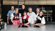 v.l. Sabrina Stadelmann und ihr Vater, Meta Hiltbrand, Theres Marty und ihr Mann, Christa Kr&auml;henb&uuml;hl und ihr Mann