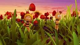Maja und Willi freuen sich auf ihr Picknick in den Mondblumen.