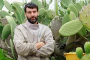 Köstliches Sizilien - Der fruchtbare Süden; Michele Russo auf seiner Kaktusfeigenfarm Köstliches Sizilien - Der fruchtbare Süden; Michele Russo auf seiner Kaktusfeigenfarm