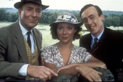 All Creatures Great And Small - Picture shows: Robert Hardy as Siegfried, Carol Drinkwater as Helen and Christopher Timothy as James Herriot All Creatures Great And Small - Picture shows: Robert Hardy as Siegfried, Carol Drinkwater as Helen and Christopher Timothy as James Herriot