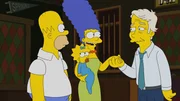 (v.l.n.r.) Homer; Maggie; Marge; Terrance
