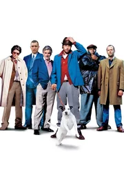 Snatch - Schweine und Diamanten: (v.l.n.r.) Franky Four Fingers (Benicio Del Toro), Bullet Tooth Tony (Vinnie Jones), Avi (Dennis Farina), Mickey (Brad Pitt), Tyrone (Ade) und Turkish (Jason Statham) ...