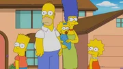 (v.l.n.r.) Bart; Homer; Maggie; Marge; Lisa