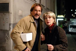 L-R: Vincent (G&ouml;tz George), Victoria (Christiane H&ouml;rbiger).