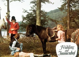 "Fr&uuml;hling auf Immenhof". Im Bild: Horst Janson, Bettina Westhausen, Birgit Westhausen.