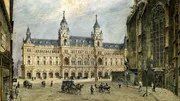 Bahnhof Stephansplatz, Zeichnung Rybkowski 1873.