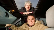 Mike Brewer and Edd China with the refurbished Fiesta XR2.