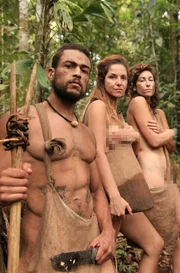 Chance, Amber, Gia Fernando and Shannon pose in the wilderness.