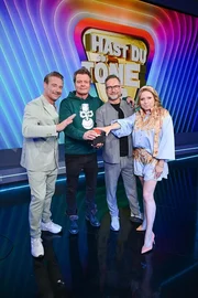 (v.l.n.r.) Sasha; Oliver Geissen; Matthias Opdenh&ouml;vel; Caroline Frier