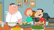 Ein ganz besonderes Thanksgivings-Fest wartet auf Peter, Lois und Quagmire ... Ein ganz besonderes Thanksgivings-Fest wartet auf Peter, Lois und Quagmire ...