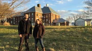 Hosts Nick Groff and Katrina Weidman outside the Randolph County Infirmary.