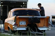 Jeff Lutz's 57 Chevy on race night.
