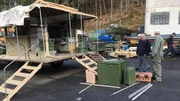 Der Aufbau einer Feldk&uuml;che der US-Army erweist sich ebenfalls als komplizierte Herausforderung. Die &bdquo;Containerized Kitchen&ldquo; kann im Einsatz 550 hungrige Soldatenb&auml;uche f&uuml;llen.