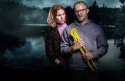 rbb Fernsehen MORDNACHT, am Donnerstag (12.03.26) um 23:50 Uhr. Keyvisual -  Kommissarin Winter (Rosalie Thomass) und Gabriel Panski (Maximilian Br&uuml;ckner)