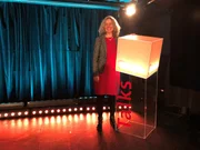 Diesmal zu Gast bei Campus Talks: Prof. Dr. Brigitte Helmreich (im Bild) und Prof. Dr. Klaus Schmidt.