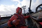 Crew member from the Wizard. It's the deadliest job on earth: crab fishing off the Alaska coast on the icy Bering Sea, home of the most violent waters on earth. During the five-day season, a handful of adventurers will battle Arctic weather, brutal waves, and a ticking clock for a chance at big money in this modern day gold rush.