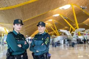 Members of the Spanish airport guard.