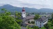 Blick auf das Stift Nonnberg in Salzburg.