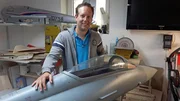 Der ganze Stolz von Flugzeugmodellbauer Florian Keilwitz ist sein Nachbau des Eurofighters.